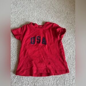 Brandy Melville Red USA T-Shirt